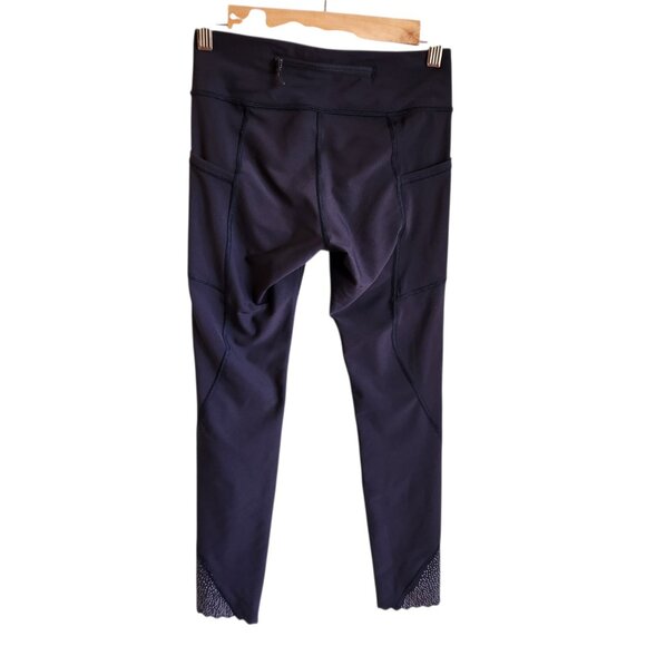 Lululemon Pants Women's 4 Blue Tight Stuff Tight II 25" Inseam Workout Gym - Picture 6 of 10
